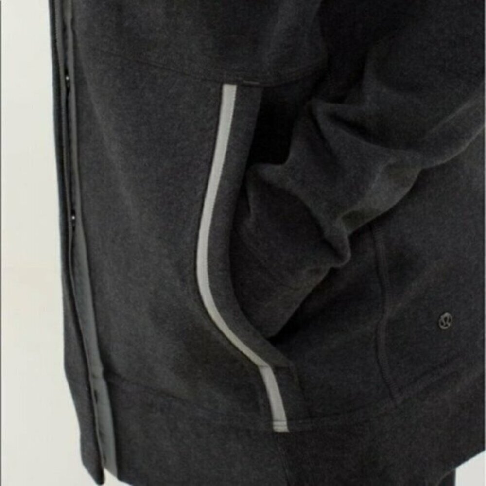 Lululemon Yin To My Yang Cardi Heathered Black Women Size 2‎ - Picture 3 of 11